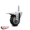 Service Caster 4 Inch Thermoplastic  Rubber Wheel Swivel 58 Inch Threaded Stem Caster Total Lock Brake SCC SCC-TSTTL20S414-TPRB-58212 - alternate 3